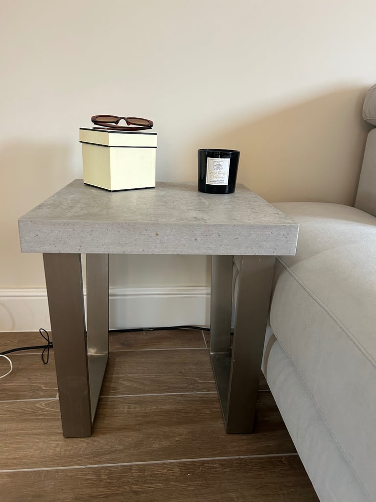 Grey side table  **RESERVED**