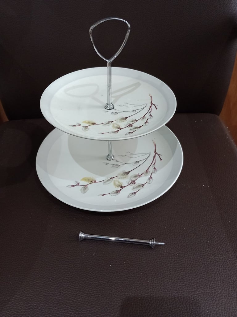 image for Vintage 2 tier cake stand 