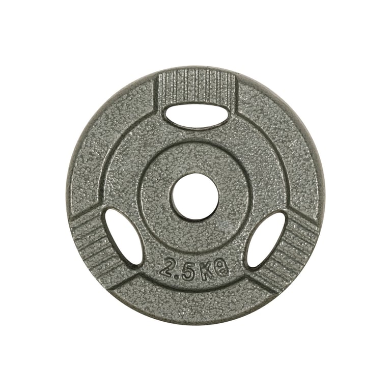84KG Standard Bundle | 77.5kg 1" Tri Grip Cast Iron Weight Plates & 5ft Bar Set