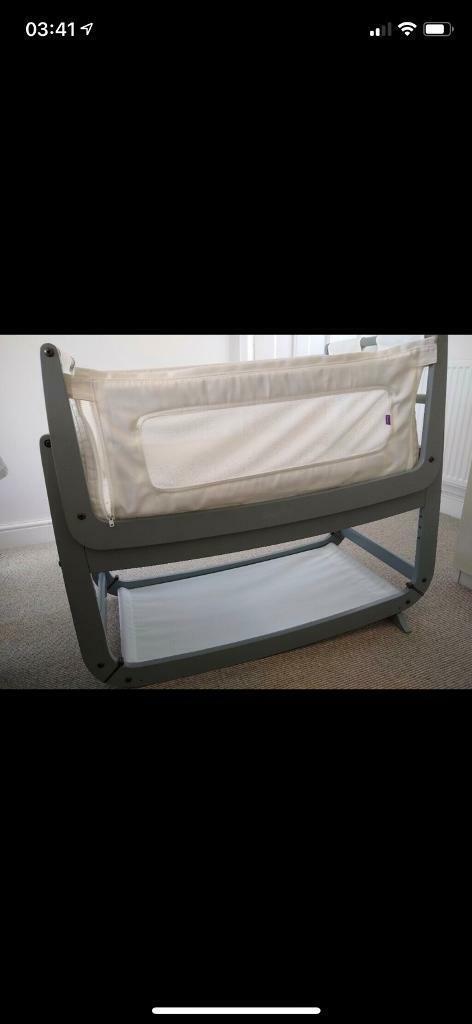 image for Snuz Pod Bedside Crib Dove Grey