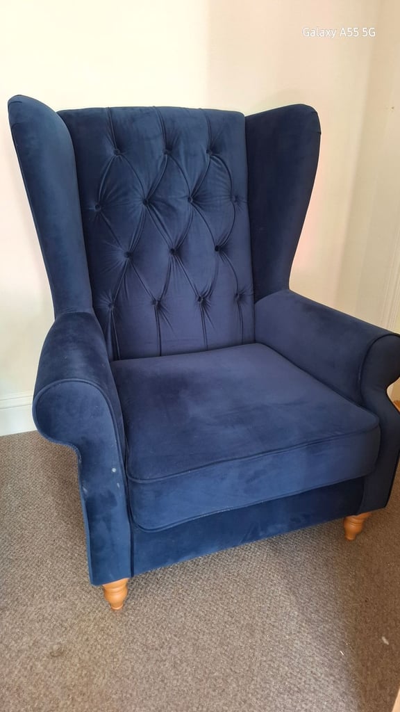 Next home Sherlock Grande fireside wingback armchair vgc