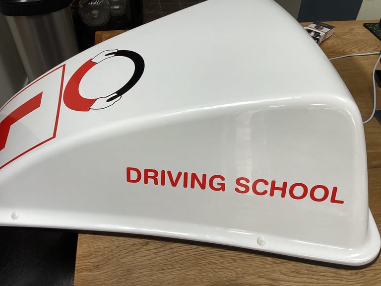 Driving school roof box DDS sign new 
