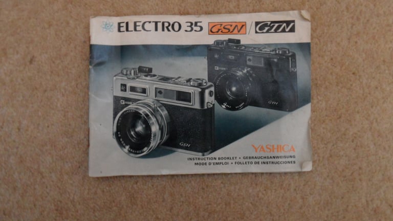 Yaschica Electro 35 GSN 35mm Film Camera and Accessories