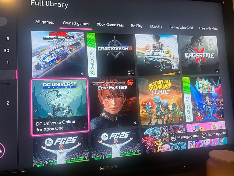 Xbox 1, 51 built in games 