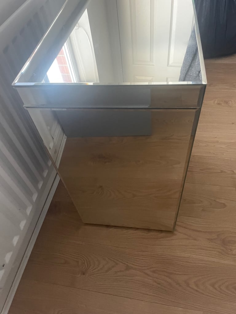 Next mirrored bedside table 