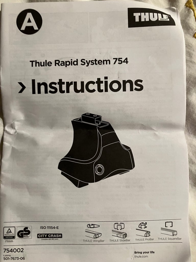 Thule Evo roof rack foot pack 