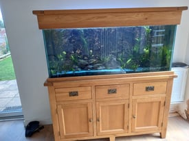 Solid Oak Cabinet and Tank