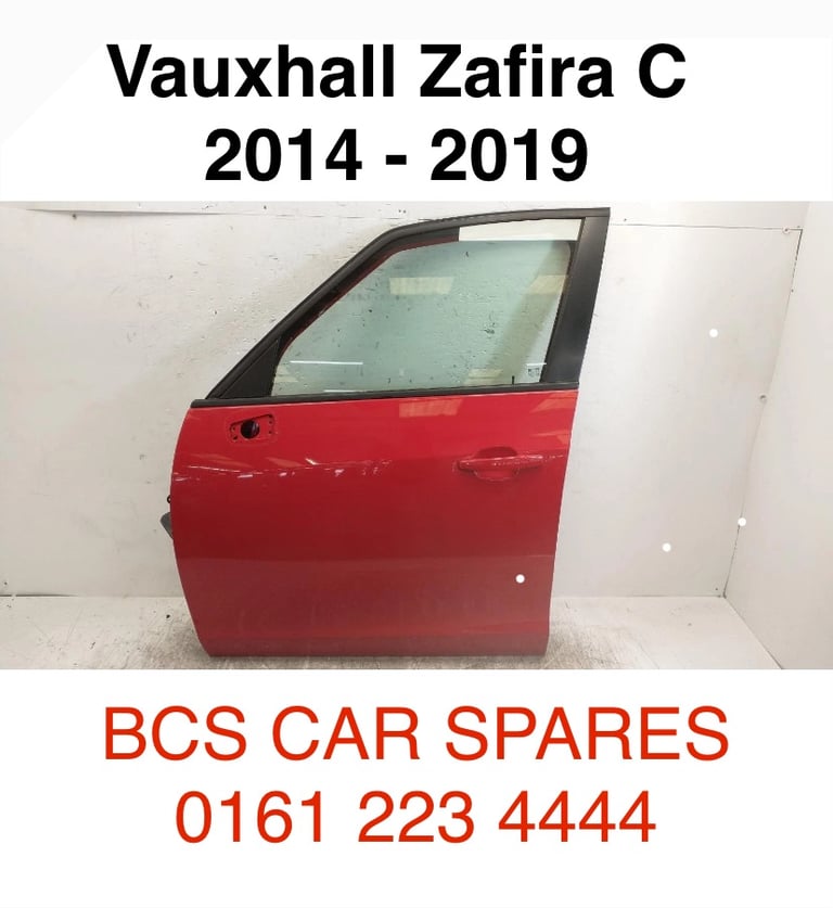 image for Vauxhall Zafira C. Tourer. Red Door. Passenger  2014. - 2017. 