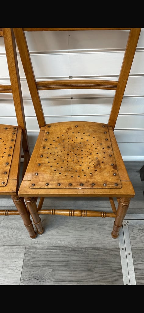 2 lovely wooden chairs made in finland
