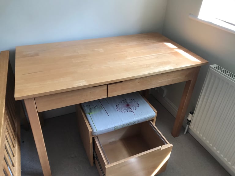 image for Desk with storage stool 