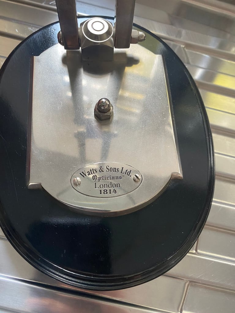 Antique Watts and Sons Ltd Opticians London 1814 Angle Poise Magnifying Glass
