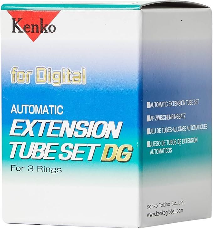  Kenko Automatic Extension Tube Set DG for Nikon (36mm, 20mm, 12mm) – Perfect for Macro Photography