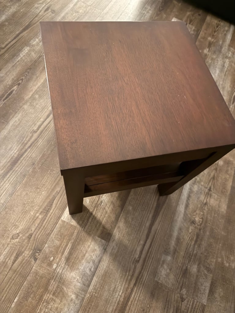 image for Dark wood side table