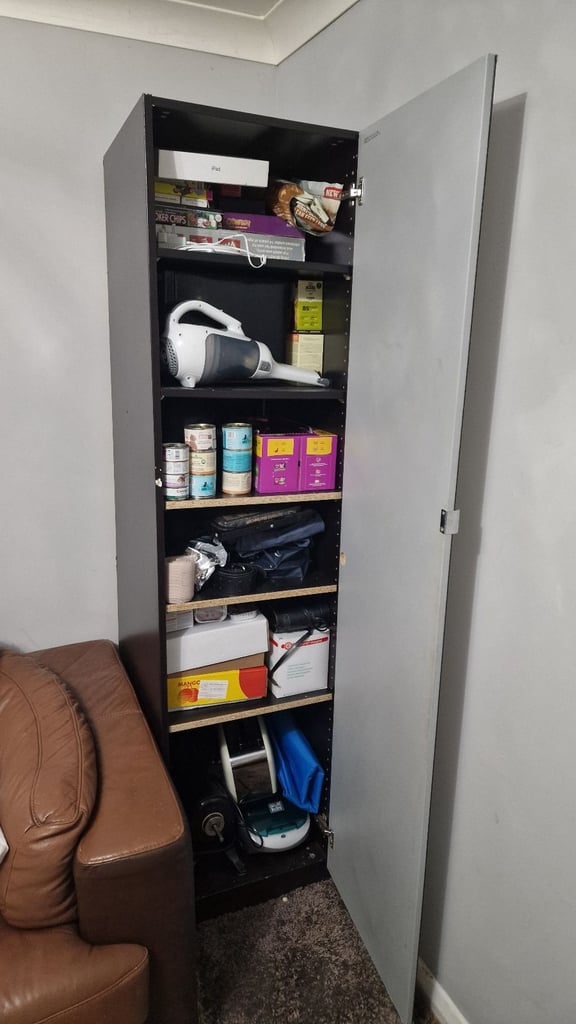 Black Large Wardrobes with Mirror - £50