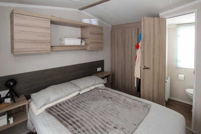 Swift Loire 2017 static caravan sited at Homing Park, Whitstable, Kent. DG/CH