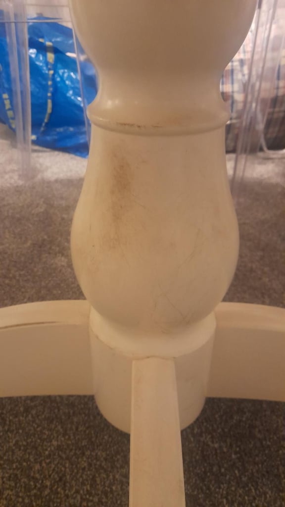 IKEA Rosentorp White Round Extendable Dining Table