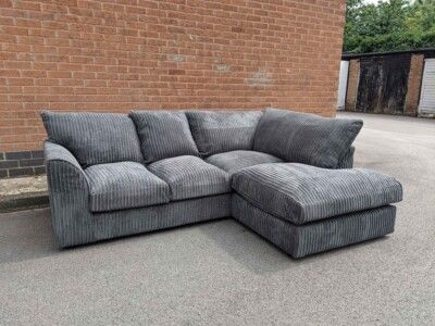 image for Stylish Dylan Corner Sofa & 3+2 Set – Plush Design | Fast Delivery UK **