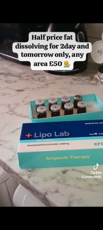 image for Fat treatment half price today 1st & 2nd £50 any area