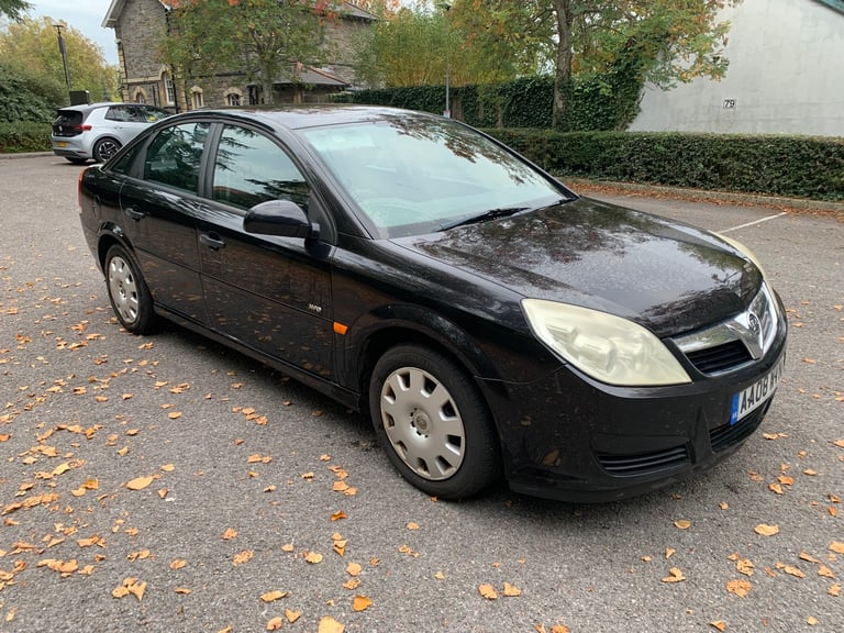 2008 BLACK VAUXHALL VECTRA 1.8 VVT LIFE PETROL MOT JUNE 2026 SERVICE HISTORY