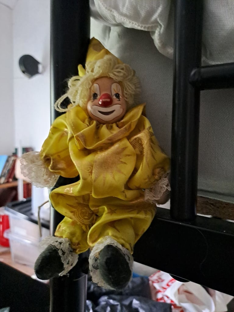 image for Three porcelain clowns 