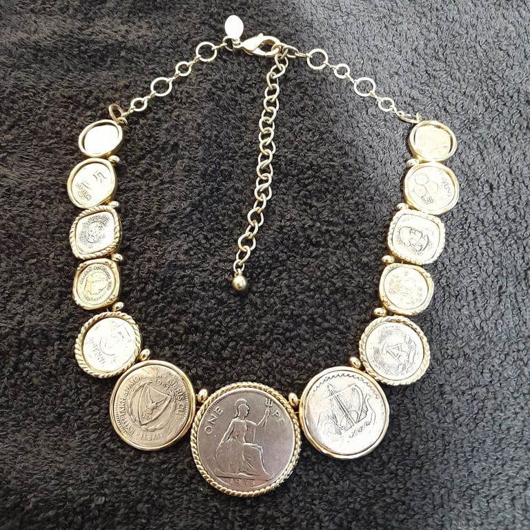 image for Chicos coin necklace (vintage)