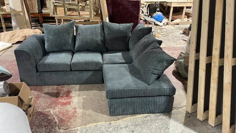  DYLAN Corner Sofa Grey – Luxury 4 Seater | Stylish Look | Today Delivery **