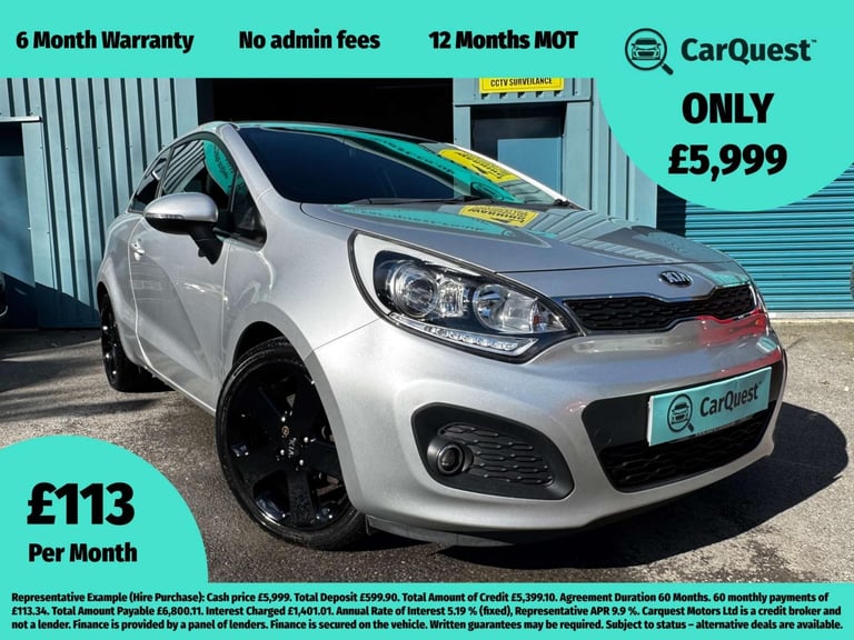 2014 Kia Rio 1.4 3 3dr ISG HATCHBACK PETROL Manual