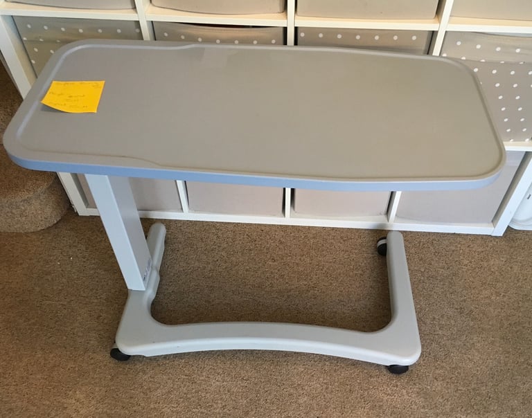 image for Solid easylift overbed table. 