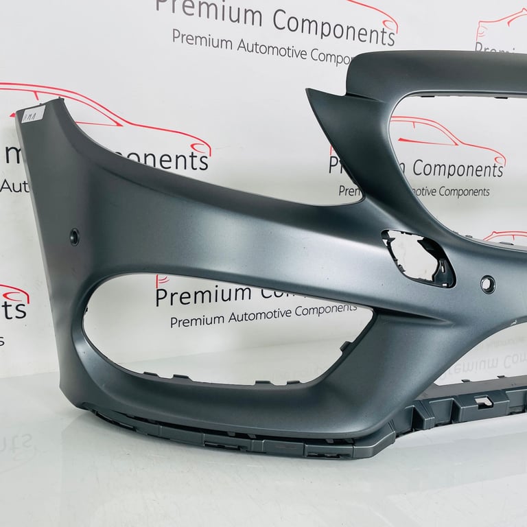 Mercedes C Class Front Bumper Skin Genuine Grey W205 Amg Line 2014 - 2018 [am1]
