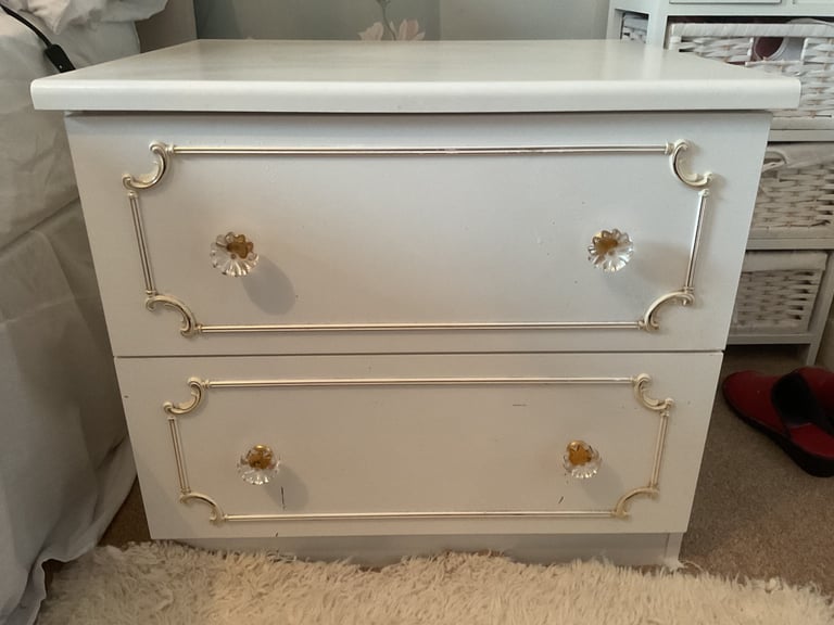 image for White bedside Drawers x 2 