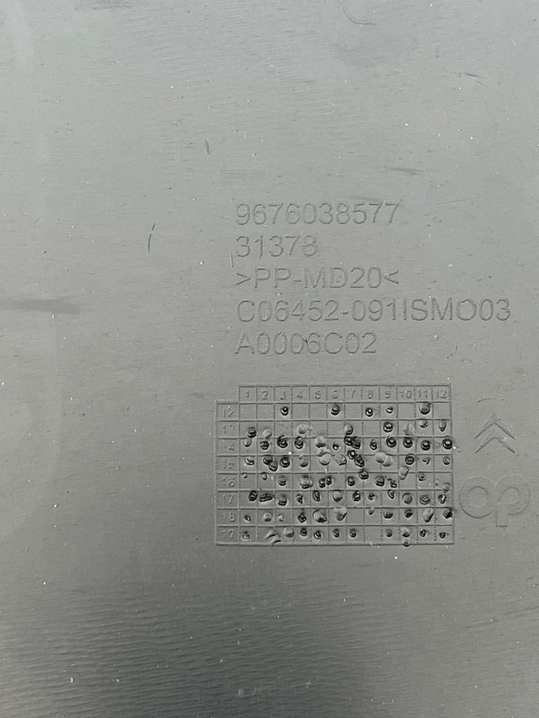 CITREON C4 GRAND PICASSO MK2 14-22 FRONT RADIATOR COVER PANEL 