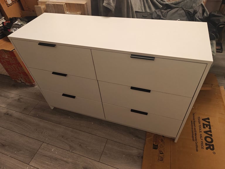 Phoenix Wide Chest of 6 Storage Drawers