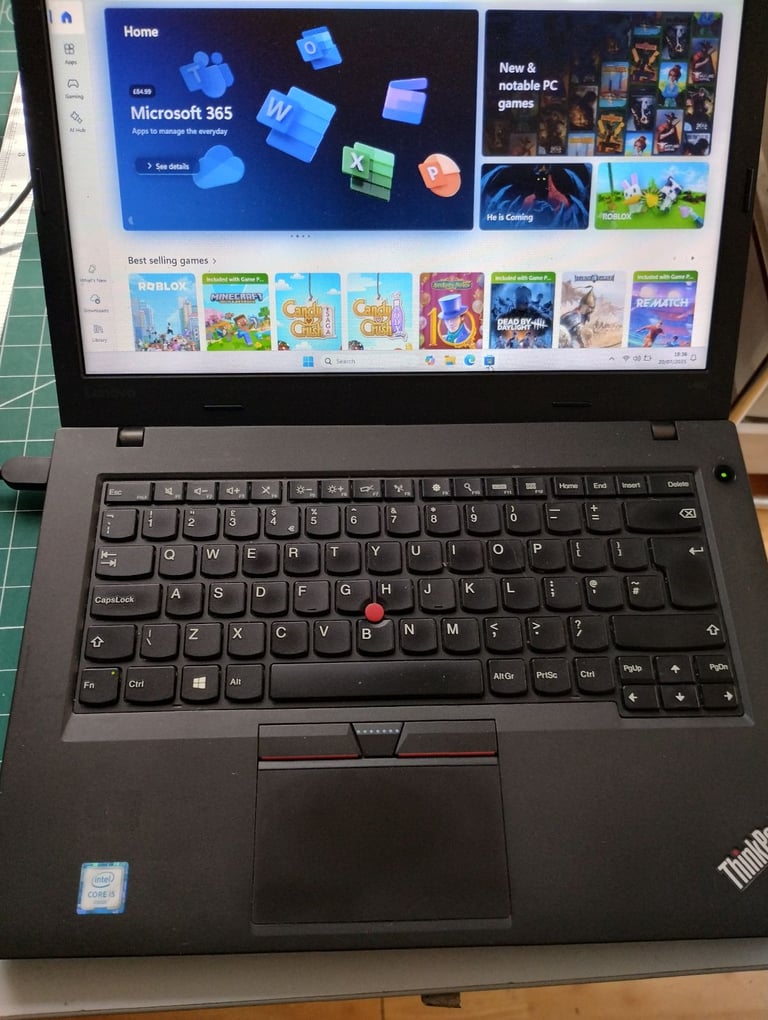Windows 11, FULL Microsoft Office, 16GB Ram, i5 CPU, 240GB SSD,  Webcam, Lenovo ThinkPad Laptop