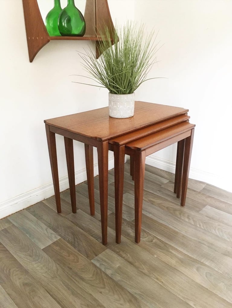 image for Vintage Retro Mid Century Teak Nest of Tabkes by Richard Hornby
