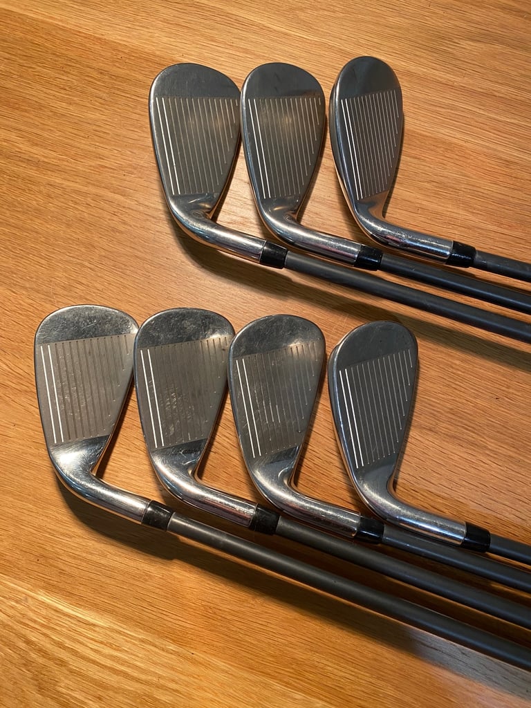 * SOLD * LADIES CALLAWAY XR OS (oversize) IRONS.  R/H  * Full 7 piece matching set *