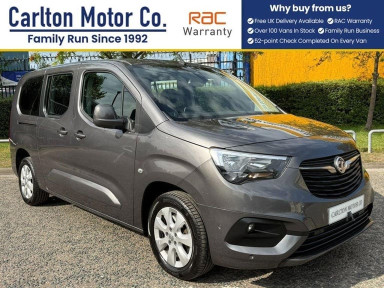 2020 Vauxhall Combo Life 1.2 Turbo GPF Energy XL MPV 5dr Petrol Manual Euro 6 (s