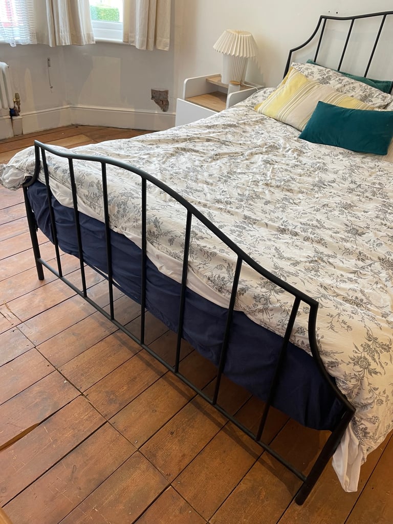 Black Metal Double Bed