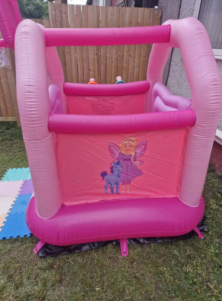 Fairy inflatable bouncy castle with box 