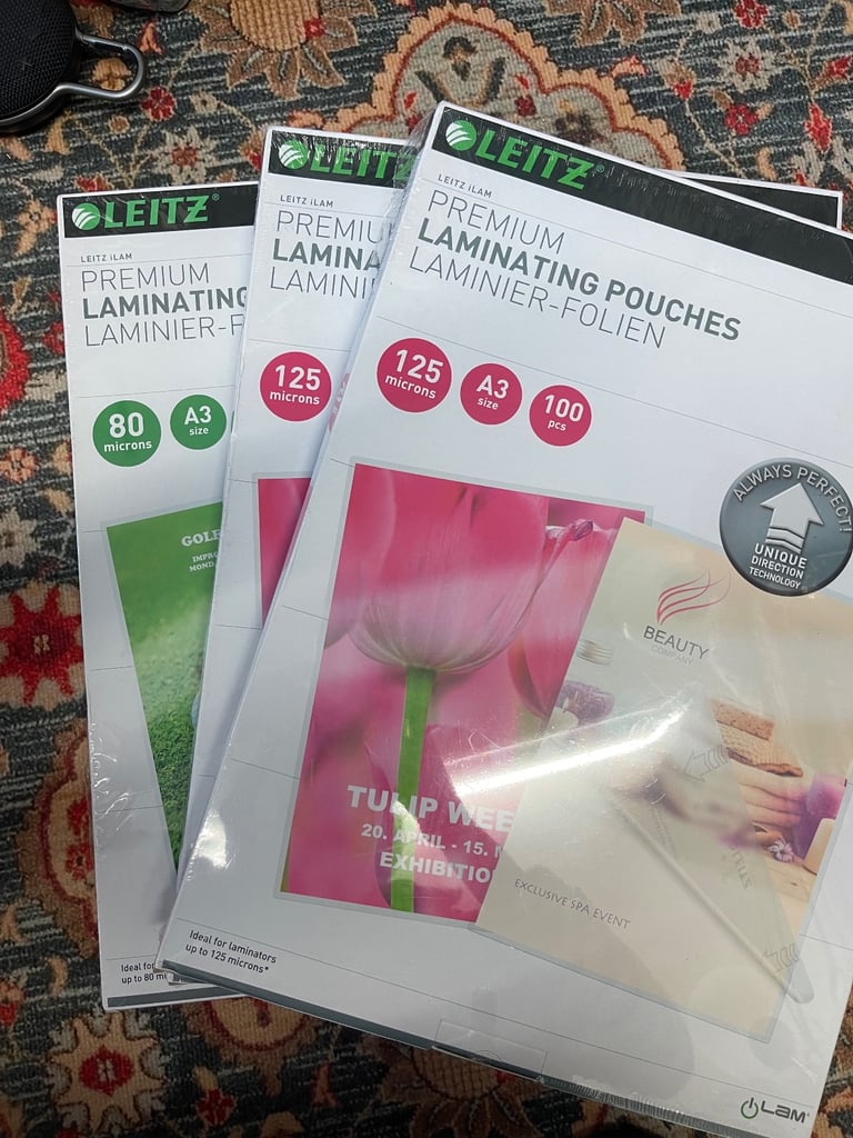 image for New A3 laminating pouches 