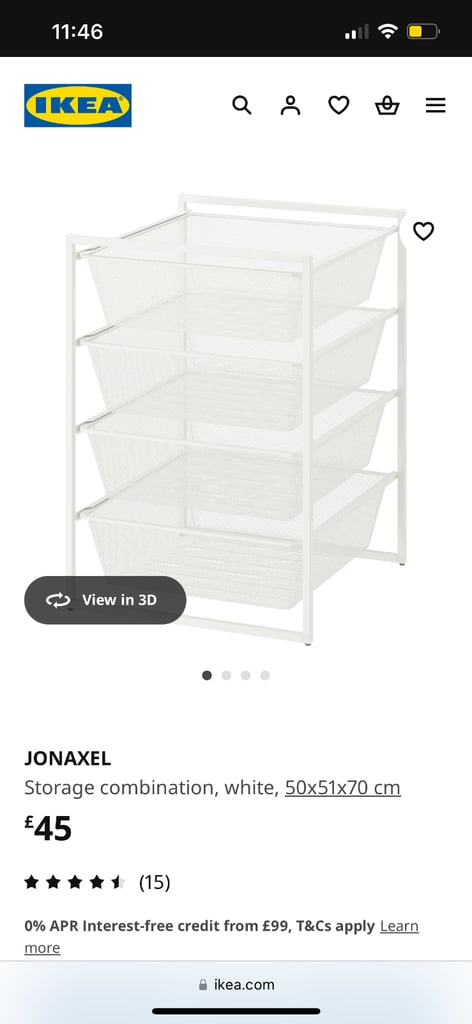 Ikea jonaxel drawers