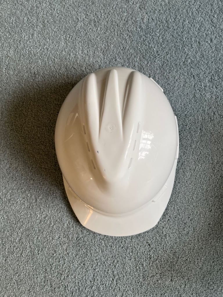 image for Safety helmet, polypropylene, white, adjusts to fit head circumference 55-62cm