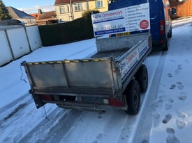 Tipper tipping trailer same Ifor Williams. 9ft x 5ft Heavy duty ramps