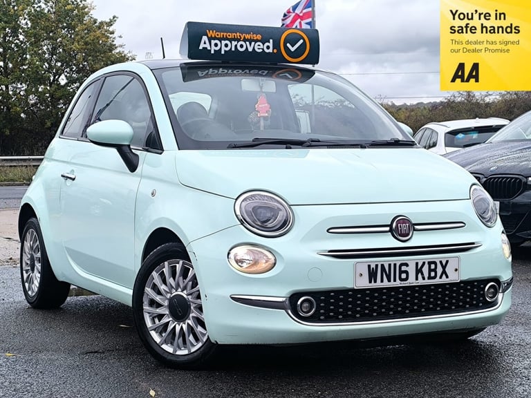 2016 Fiat 500 1.2 Petrol Manual Lounge Sunroof 3dr Euro 6 Road Tax 20  ULEZ Free HATCHBACK Petrol...