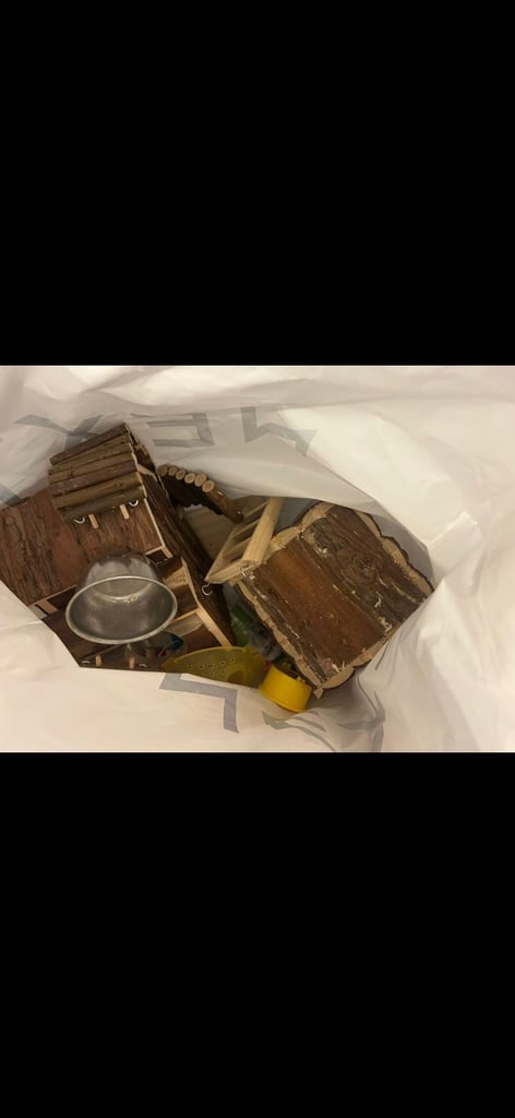 Hamster cage and accessories