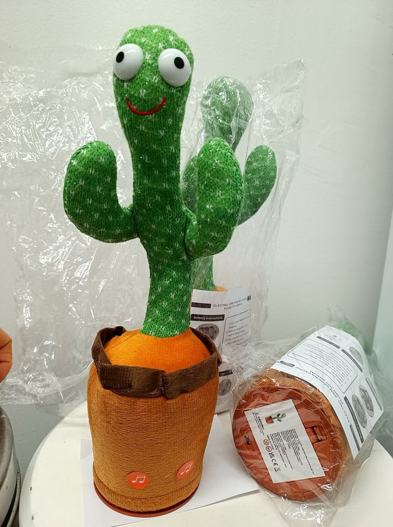  Dancing Cactus Plush Toy, Singing Cactus, Plush Inter