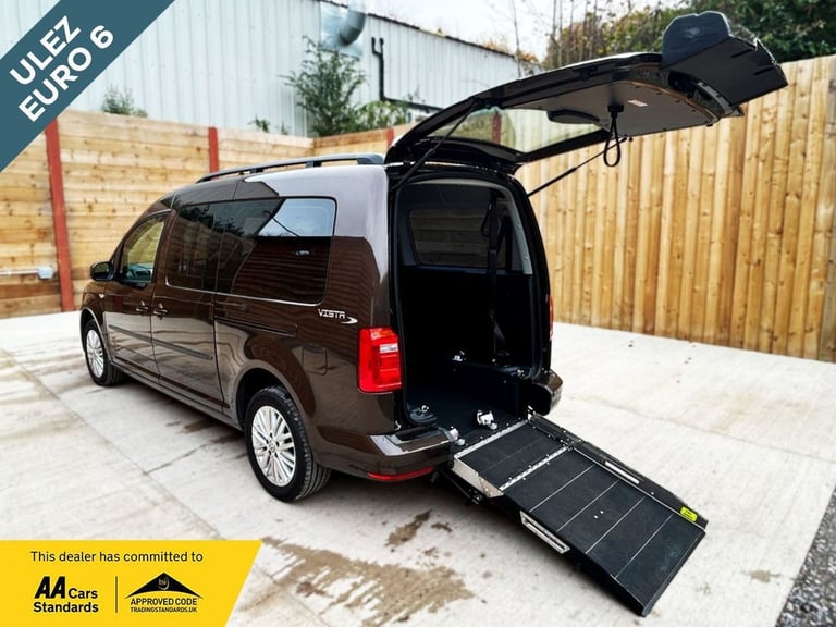 image for 2018 Volkswagen Caddy Maxi Life 5 Seat Wheelchair Accessible Disabled Access Vehicle WAV MPV Dies...