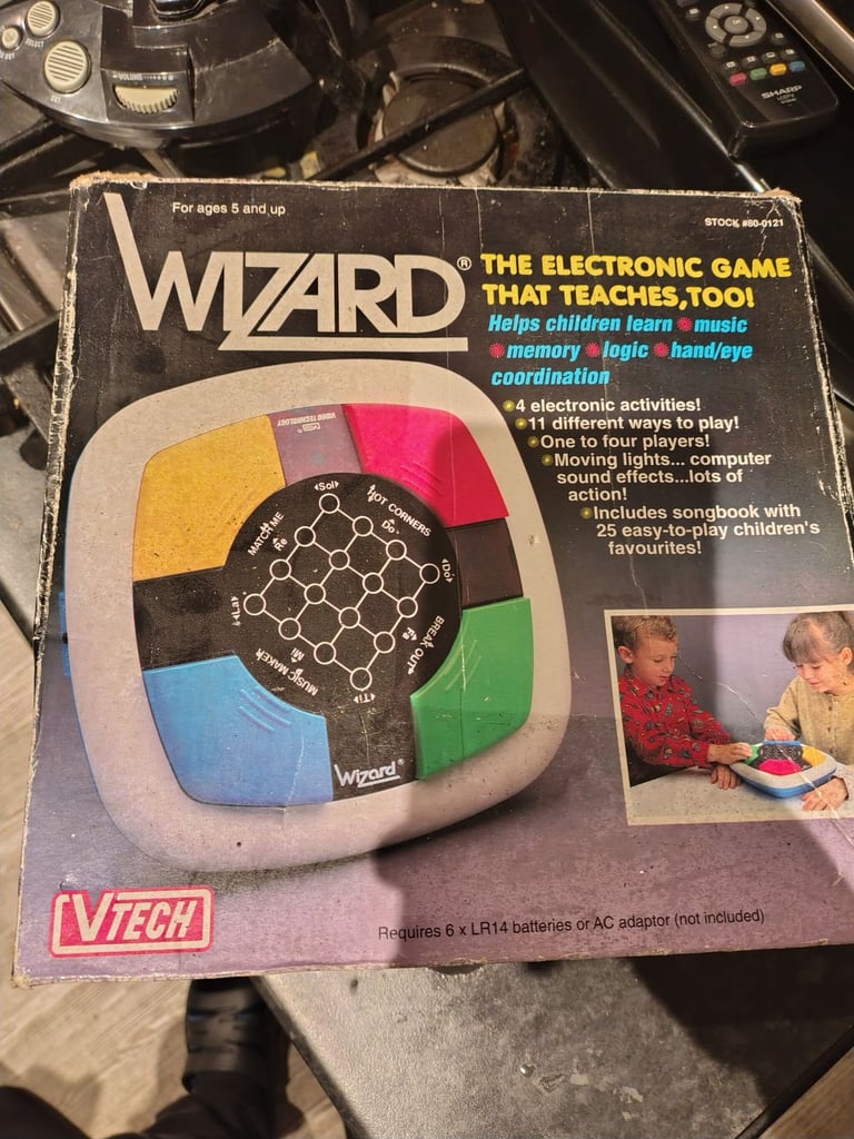 Retro wizard electronic game 