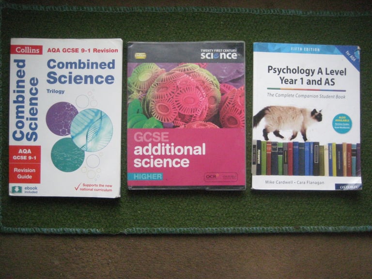 image for Two GCSE Science and One Psychology A Level Learning Guides for £2.00 Each