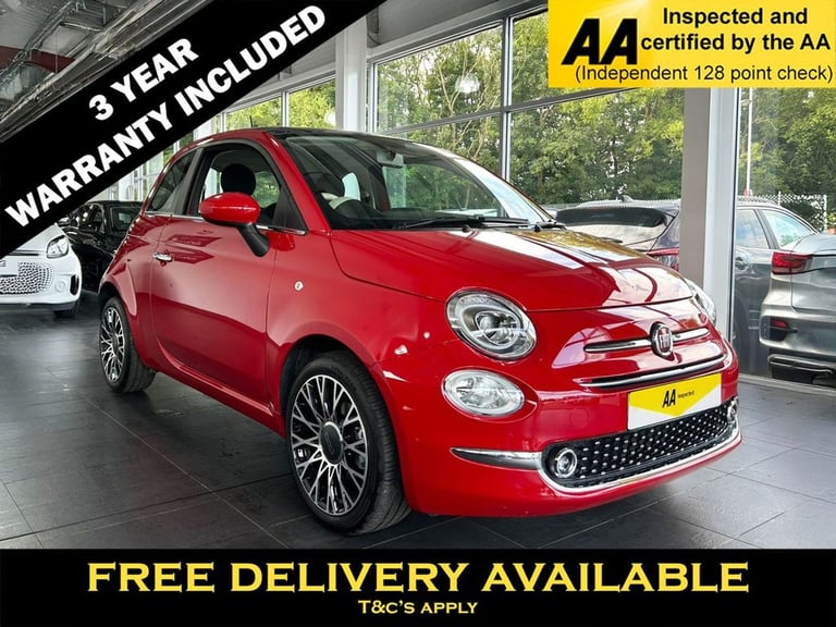 image for 2024 Fiat 500 1.0 MHEV Top Hatchback 3dr Petrol Manual Euro 6 (s/s) (70 bhp) Hatchback Petrol Manual