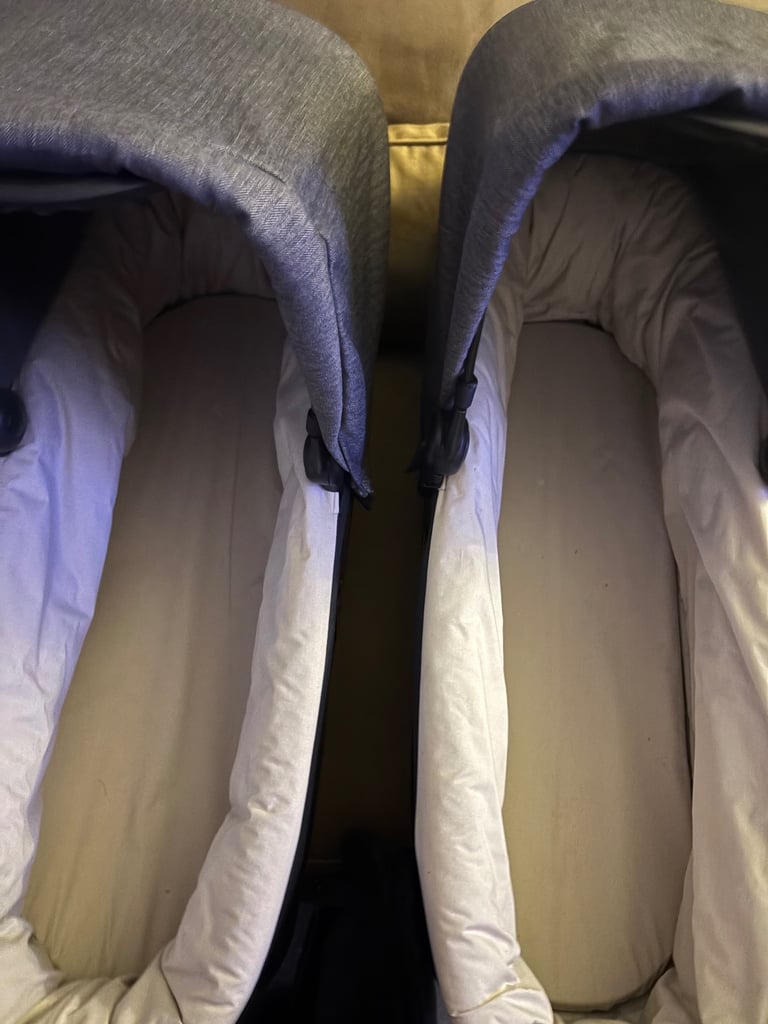 2 x mountain buggy duet herringbone 